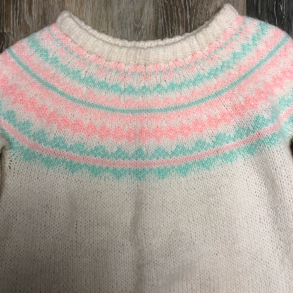 Vintage Knit Homespun Fair-isle Sweater Wool Mix - Picture 4 of 4